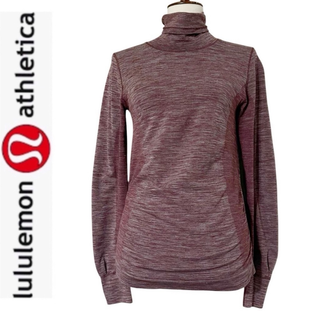 Lululemon Women's Long Sleeve Woolly Wonder Turtleneck Sweatshirt Top